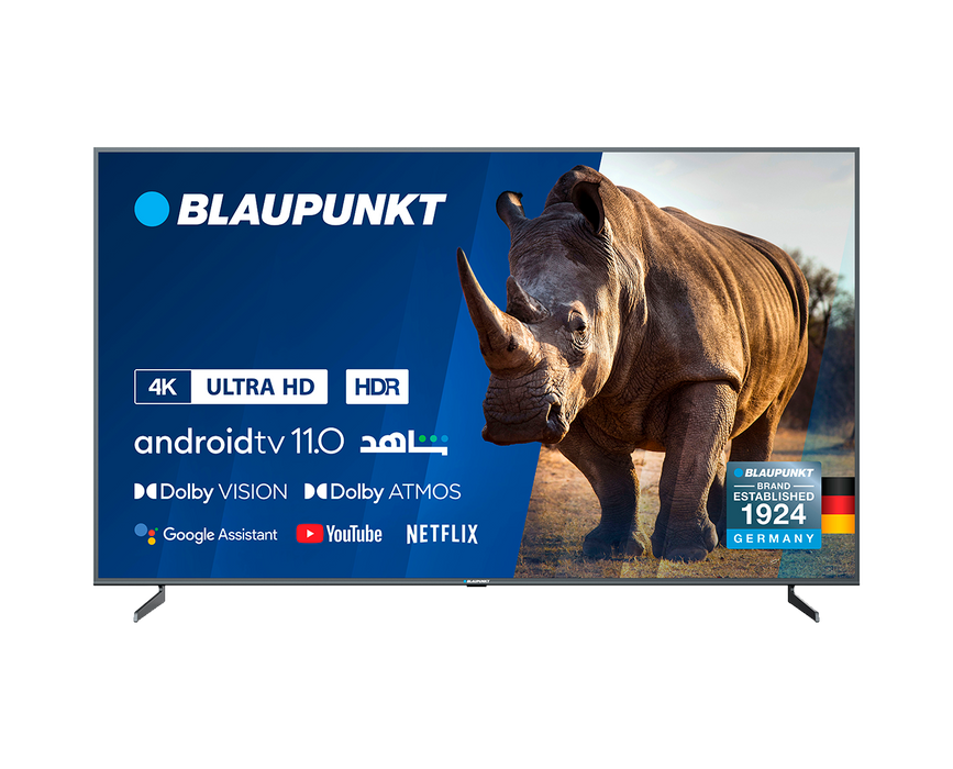 Blaupunkt 85UBC8000D 85" 4K UHD Android 11 Smart TV - front view