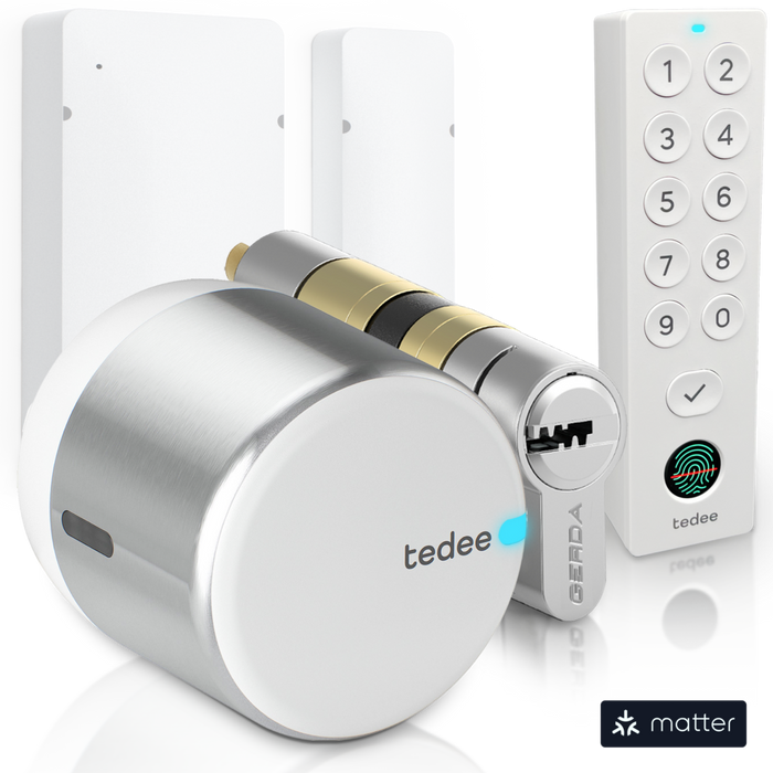 Tedee GO2 Door Sensor Cylinder Keypad Bundle