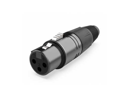Audibax Silver Black Connector XLR Female 10154451 product image