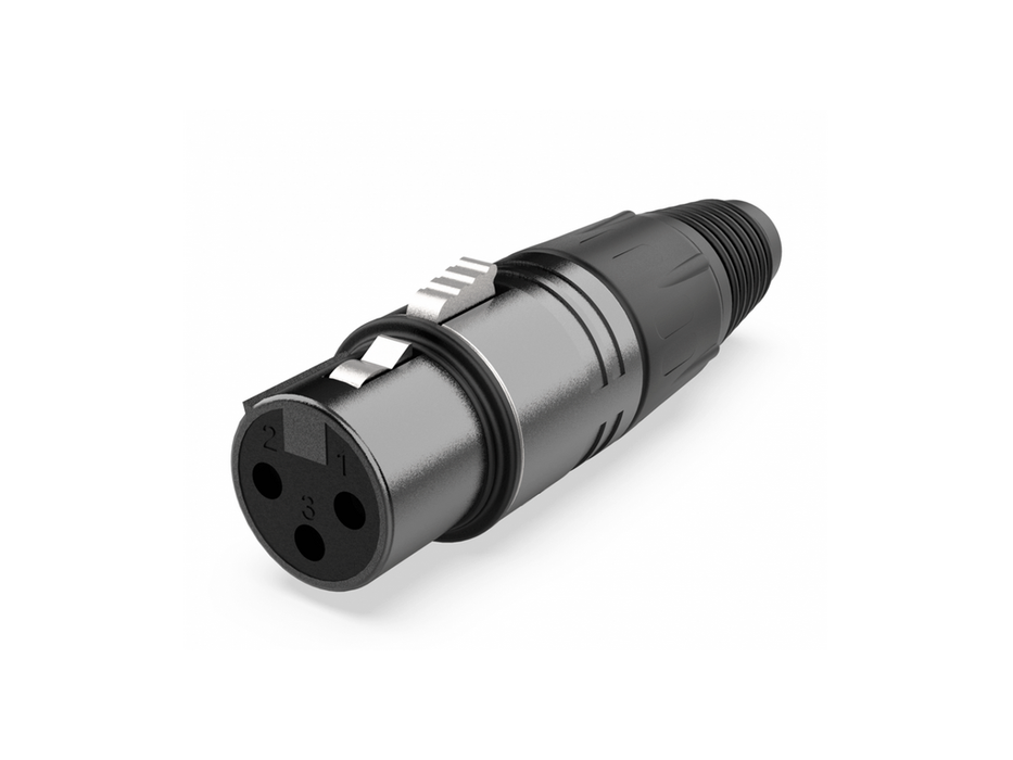 Audibax Silver Black Connector XLR Female 10154451 product image