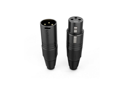 Audibax Silver Black Connector XLR Male + XLR Female 10154452 product image