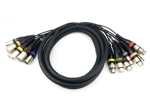 Audibax 8 XLR Male 8 XLR Female 3m Black 10145100 product image
