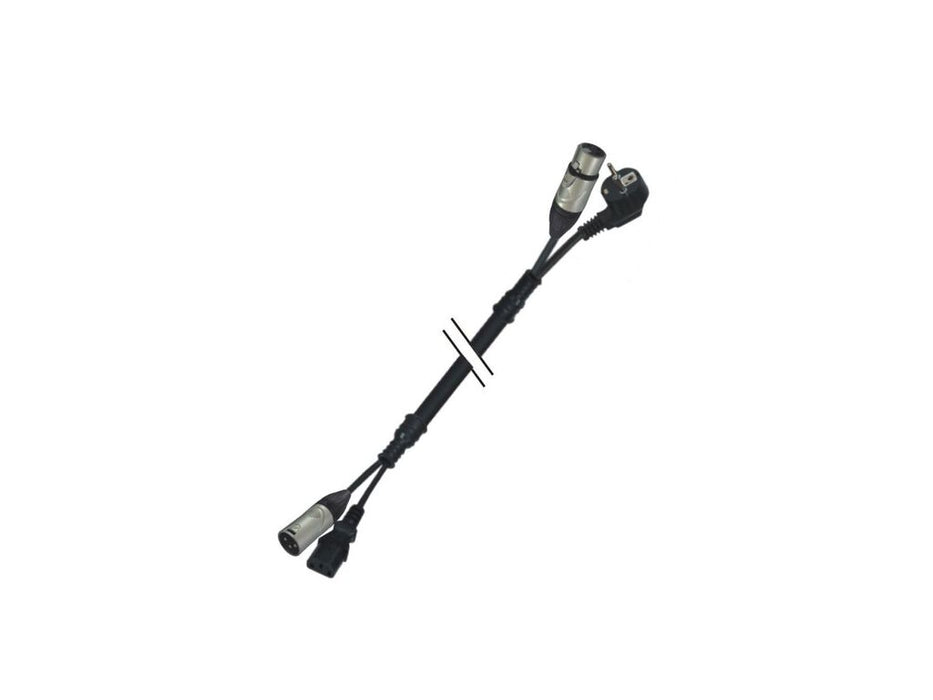 Audibax XLR Male XLR Female + 220v Socket 20m Black 10144998 product image