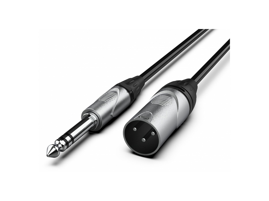 Audibax Pro XLR Male Stereo Jack 10m Black 10101671 product image