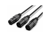 Audibax Silver Black 2 x XLR Male XLR Female 0,15m Black 10145058 product image
