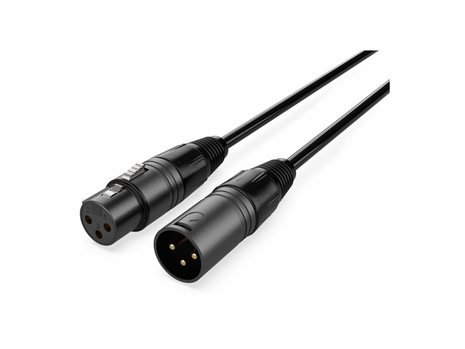 Audibax Silver Black XLR Male XLR Female 10m Black 10154411 product image