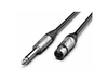 Audibax Silver XLR Female Mono Jack 3m Black 10101695 product image