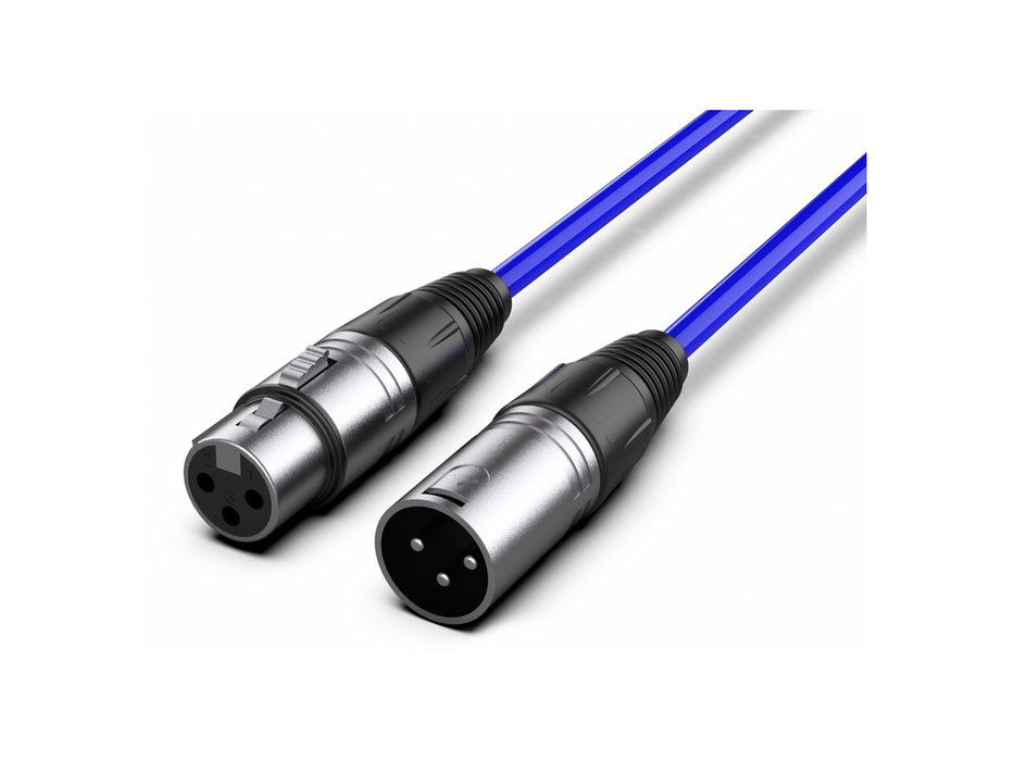 Audibax Silver XLR Male XLR Female 10m Blue 10101132 product image