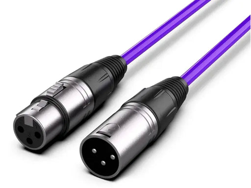 Audibax Silver XLR Male XLR Female 3m Purple 10145019 product image