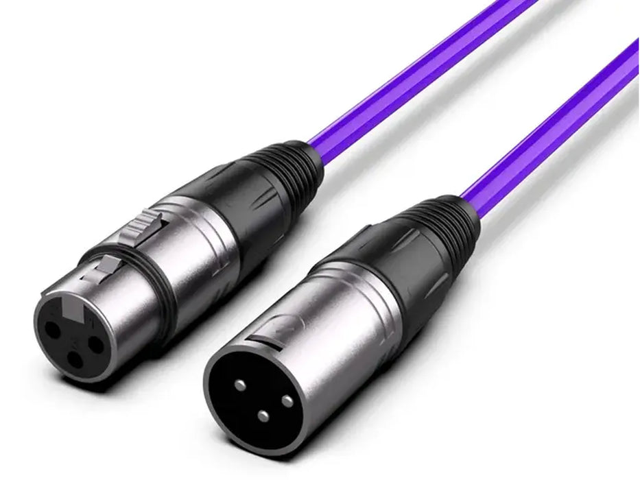 Audibax Silver XLR Male XLR Female 3m Purple 10145019 product image