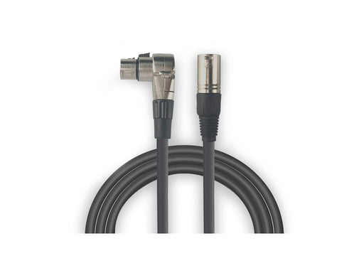 Audibax Silver XLR Male XLR Female Angled 0,5m Black 10144999 product image