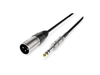 Audibax Silver XLR Male Stereo Jack 6m Black 10154417 product image