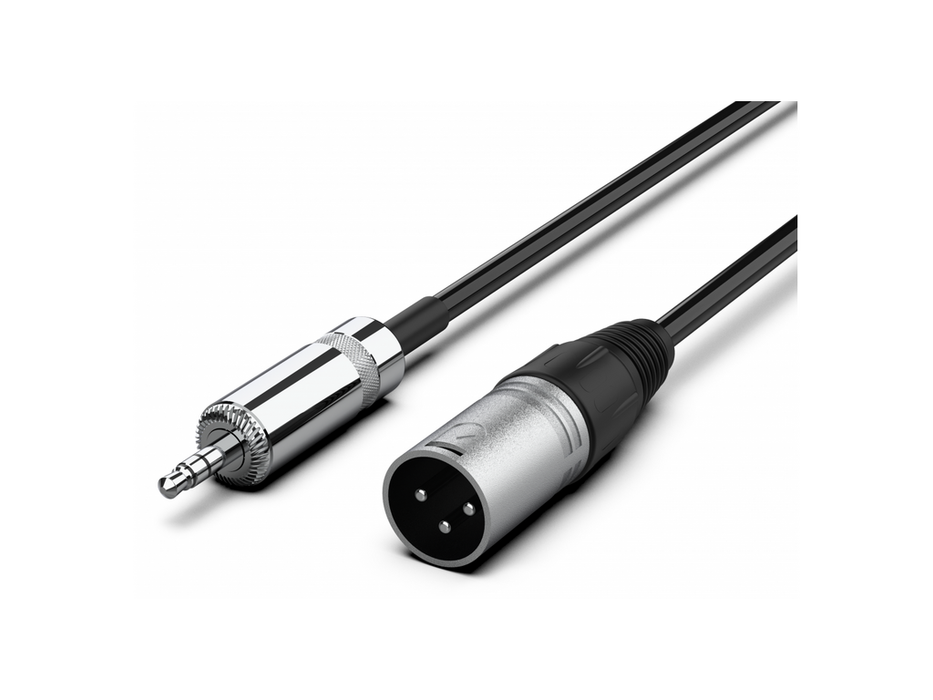 Audibax Silver XLR Male Stereo Minijack 1,5m Black 10145068 product image