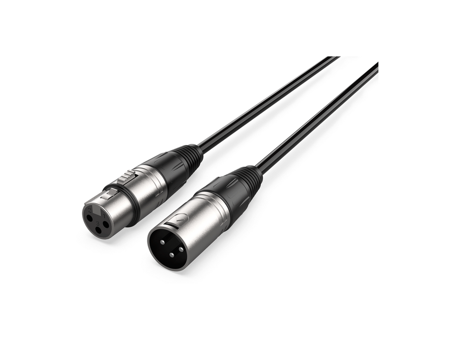 Audibax Silver XLR Male XLR Female 20m Black 10093023 product image