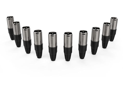 Audibax Silver Connector XLR Male x 10 10154448 product image