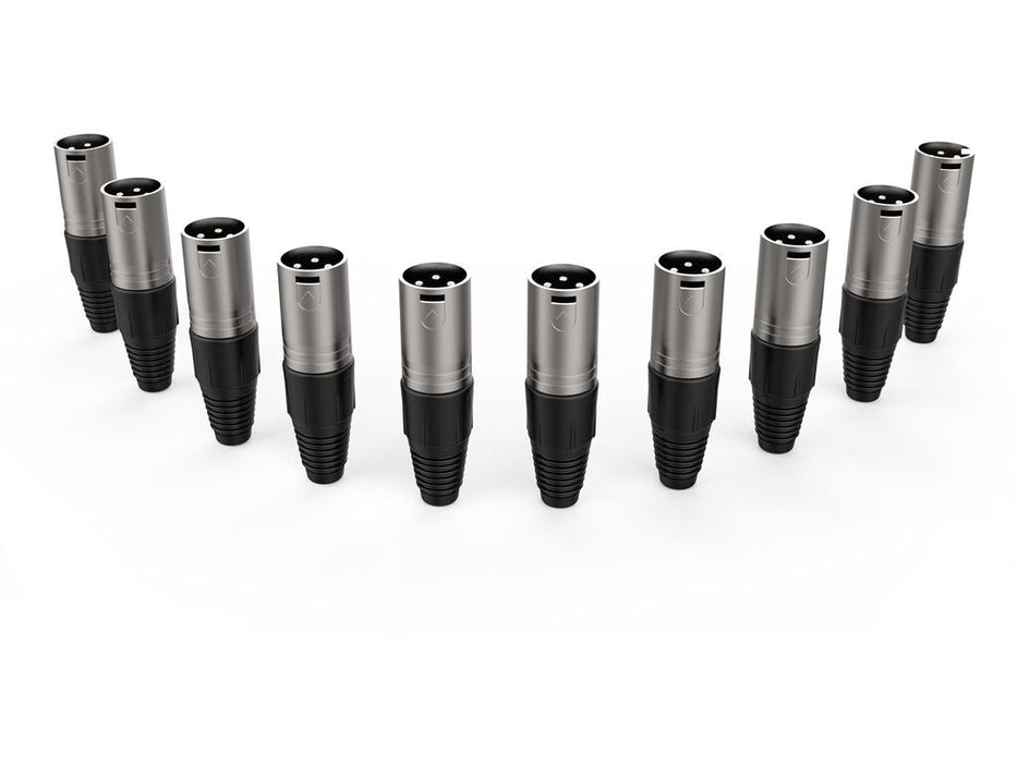Audibax Silver Connector XLR Male x 10 10154448 product image