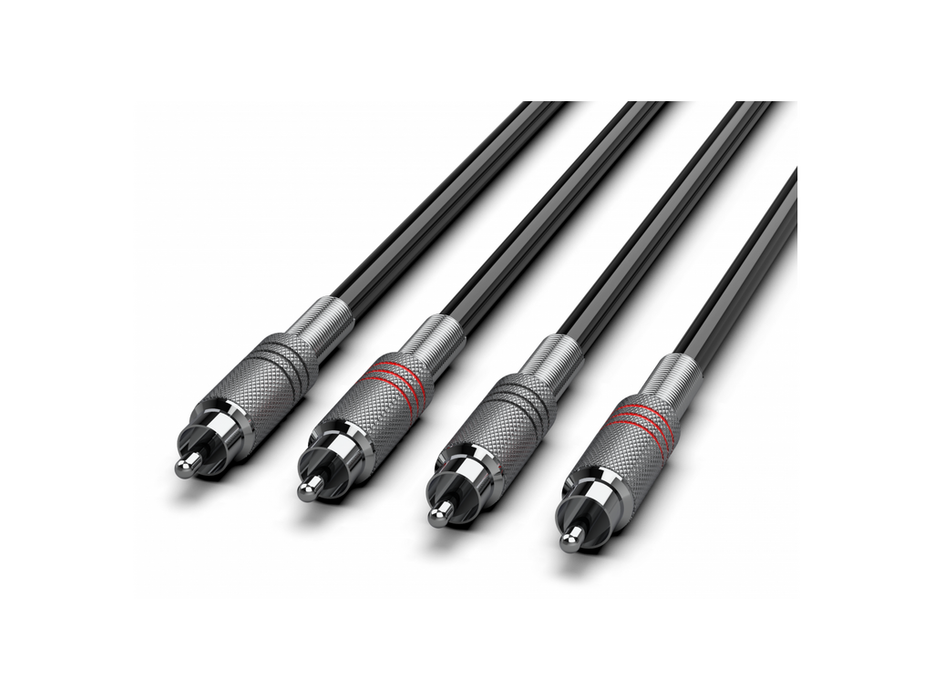 Audibax Silver 2 x RCA 2 x RCA 3m Black 10145101 product image