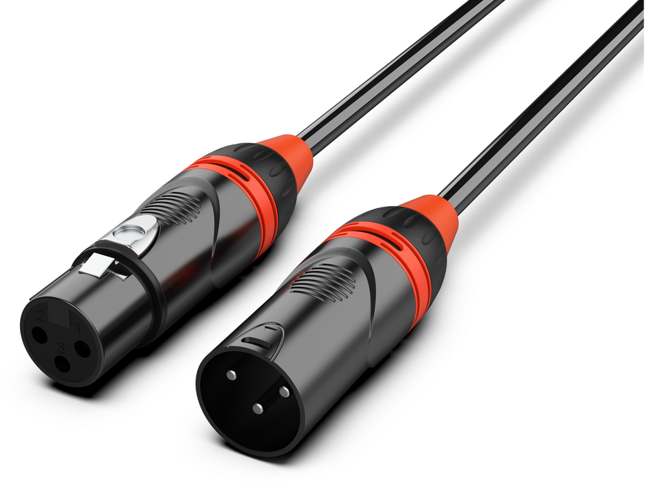 Audibax Pro Black 3 Pins XLR Male XLR Female 0,5m Black 10112841 product image