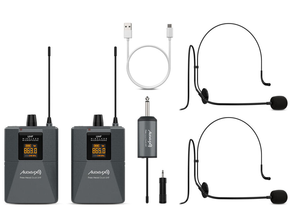 Audibax Missouri Free Head Dual UHF Black product image