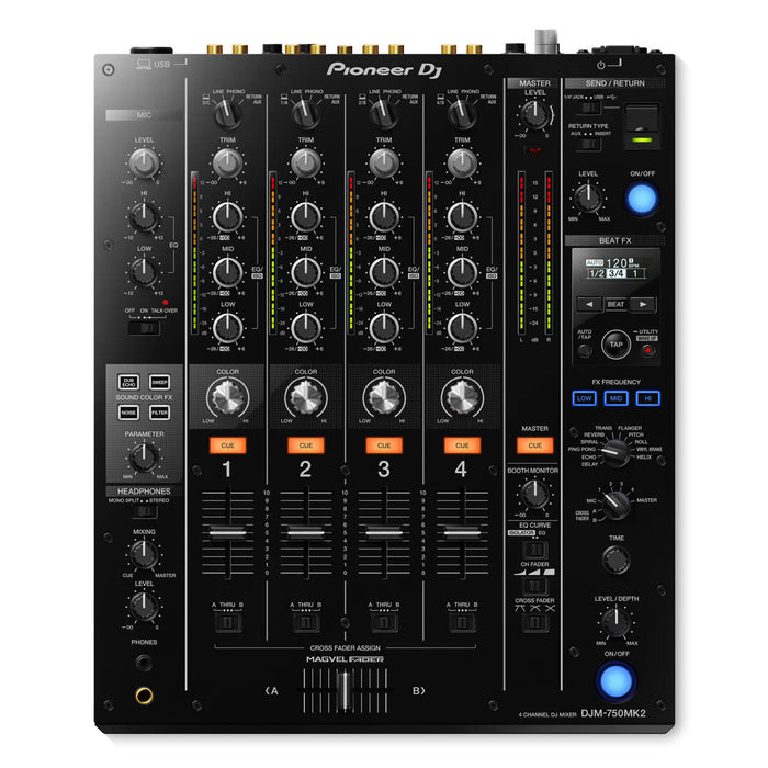 DJM-750MK2 4-channel performance DJ mixer (black)