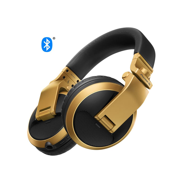 HDJ-X5BT-N Gold Over-ear DJ headphones with Bluetooth
